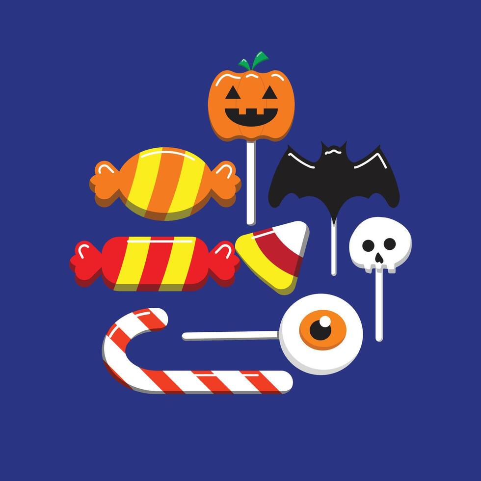 Halloween candy art vector