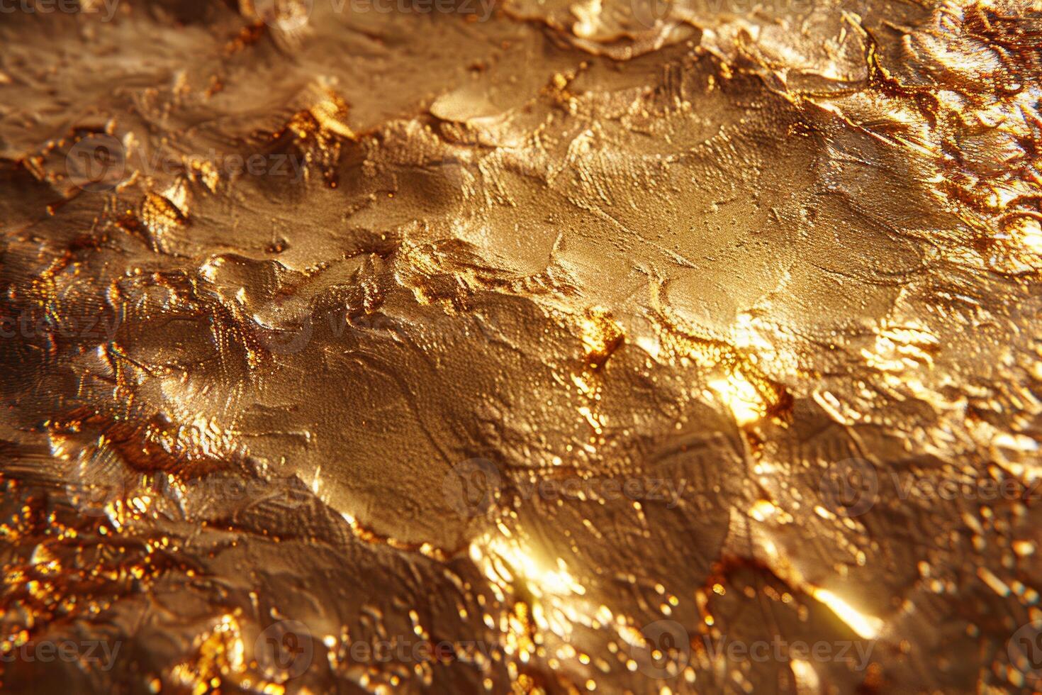 Gold surface with a rough texture. Metallic background for design projects. photo