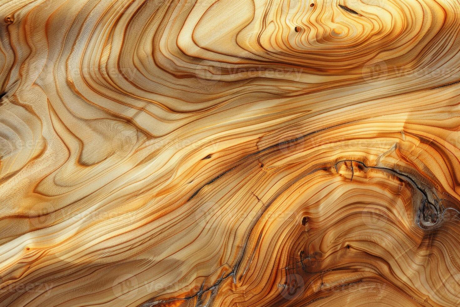 Prominent grain pattern on wooden surface. Natural wood background for design projects. photo