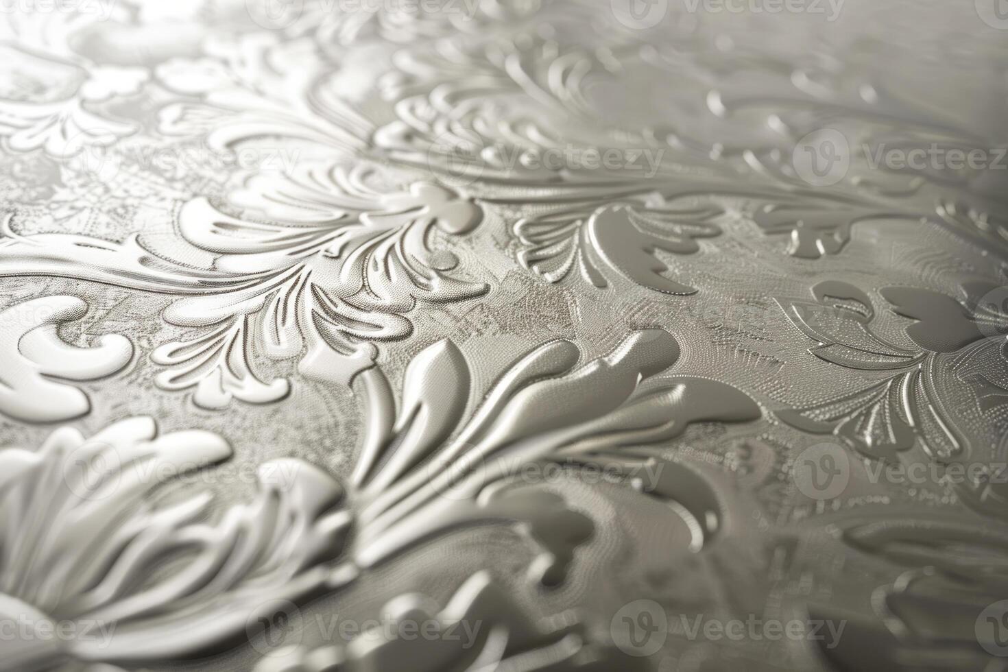 White floral tablecloth with a branch of white flowers. Elegant table setting concept. photo