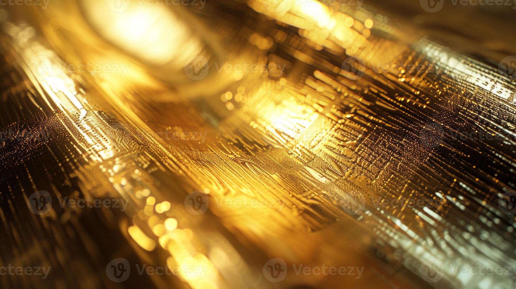 Wavy gold fabric texture. Material background for design projects. photo