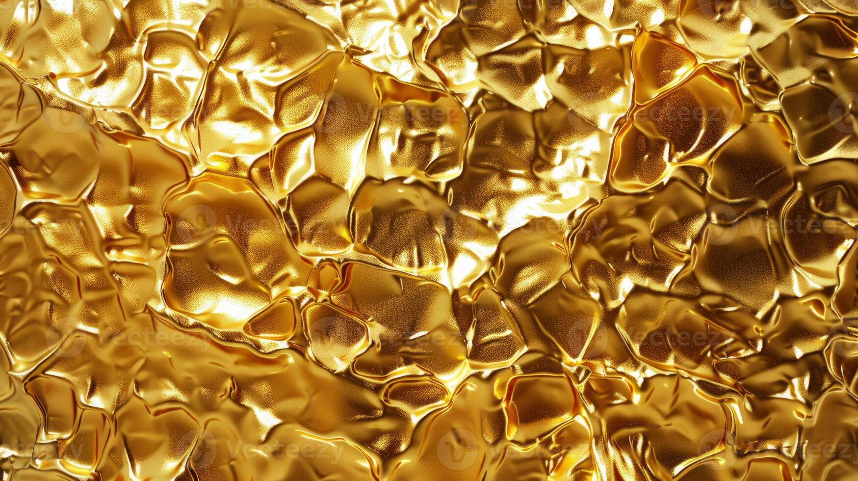 Shiny gold fabric texture. Abstract material background concept. photo