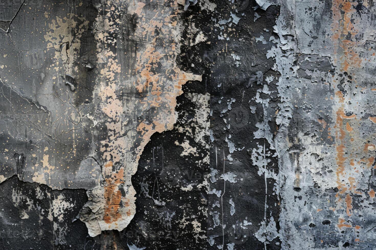 Graffiti and paint splatters on a wall. Urban art background for design projects. photo
