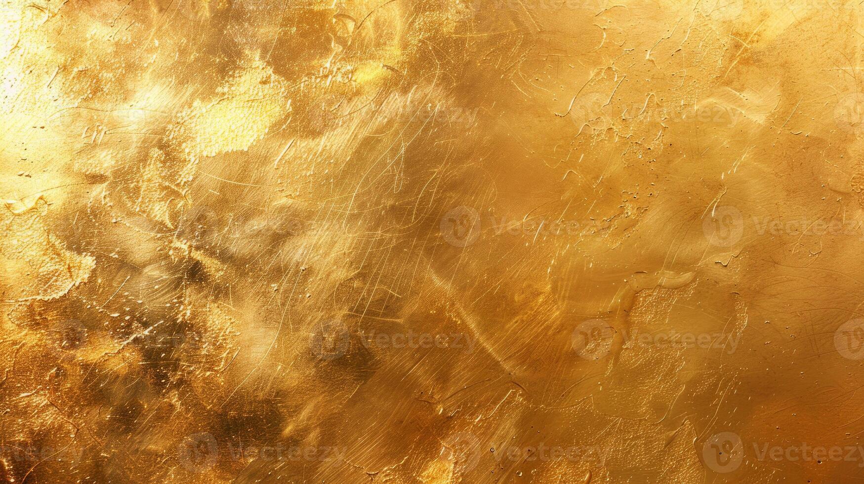 Gold background with texture and paint specks. Metallic background for design projects. photo