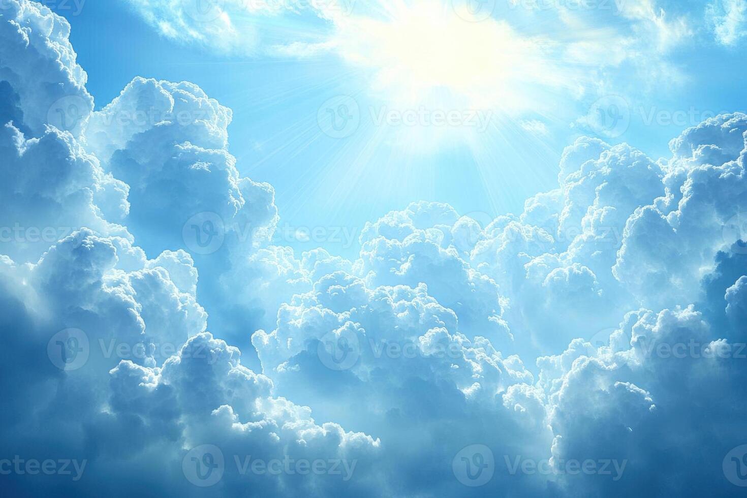 Heavenly Clouds A Breathtaking View of the Sky photo