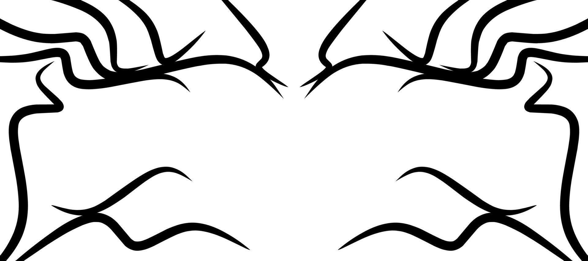 rectangular shape with black stripes vector