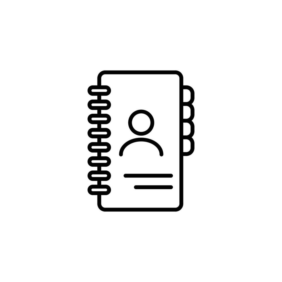 Add Contact book vector