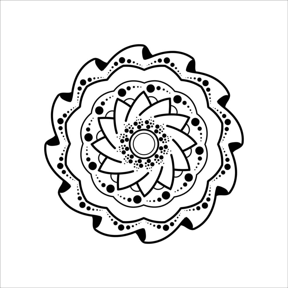 Mandala art design vector