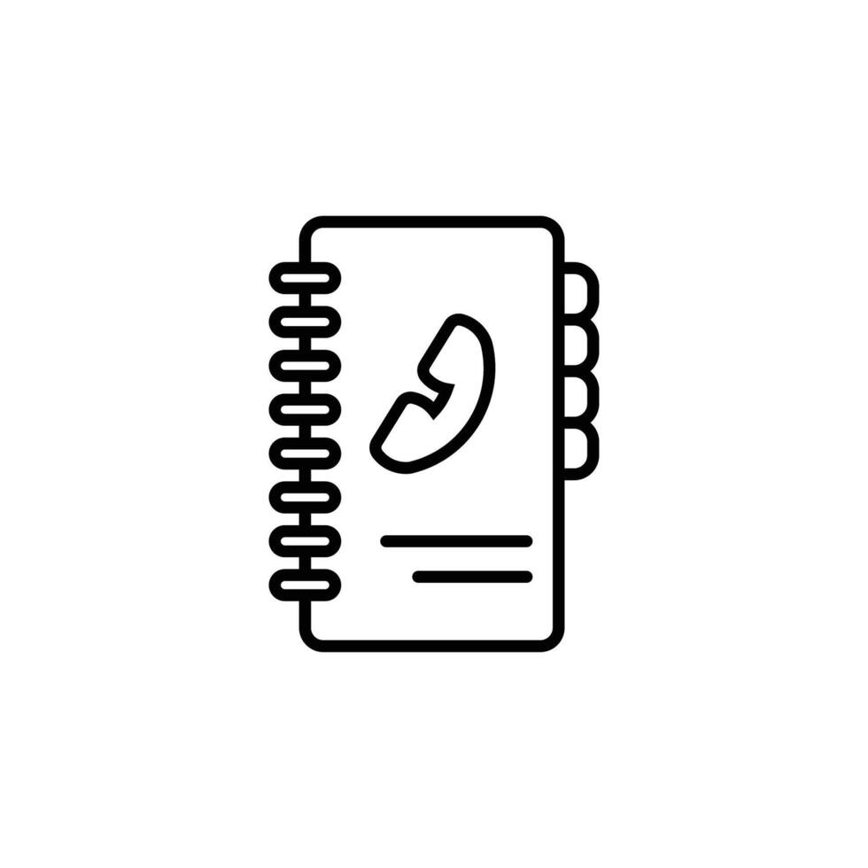 Contact List book vector
