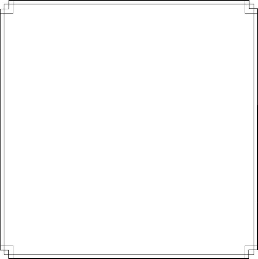 Line frame art vector