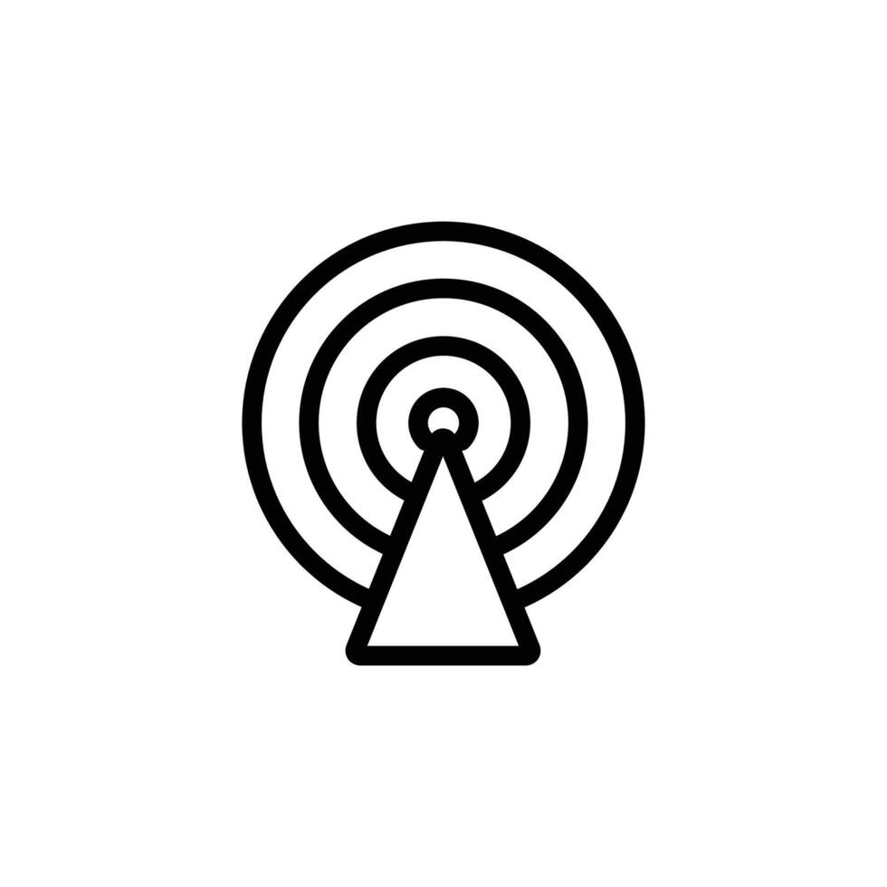 Broadcast Signal Tower vector