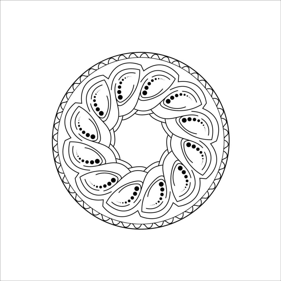 Circle mandala design vector