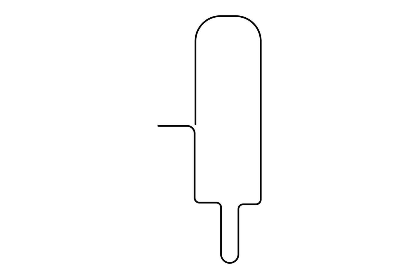 Stylish one line ice cream illustrations minimalist designs with sweet appeal vector