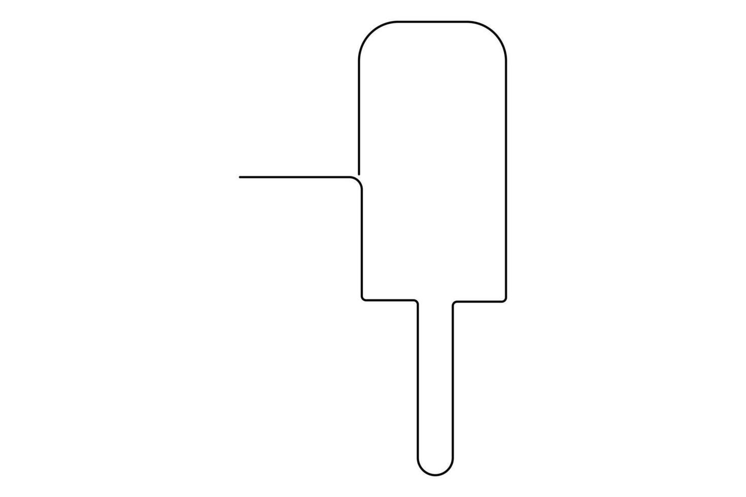 Chic ice cream line art modern one line drawings for elegant vectors
