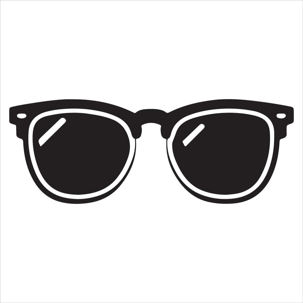 Butterfly Sunglasses Silhouette vector