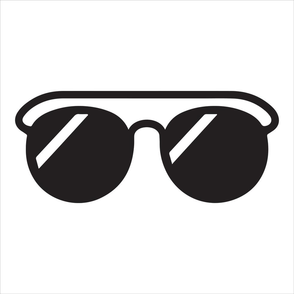 Sunglasses or glasses silhouette Royalty Image vector