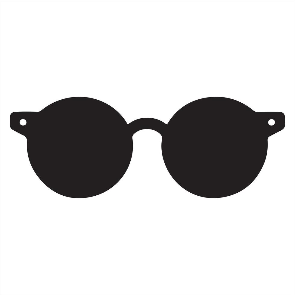 Cool Sunglasses and Eyeglasses Silhouettes vector