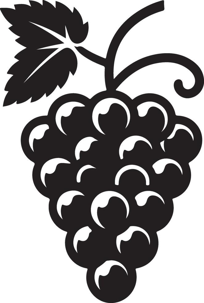 Grapes Silhouette Stock Photos vector
