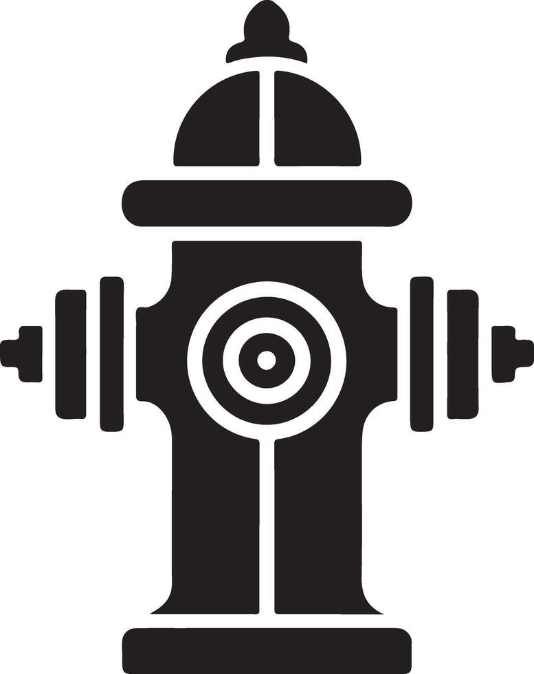 fire hydrant silhouette vector