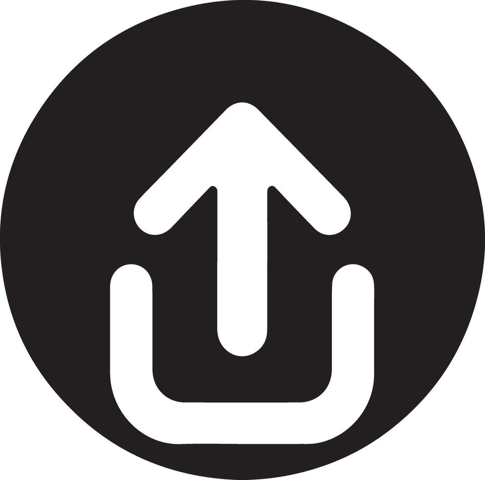 Upload File Outline Icon Design Stock vector
