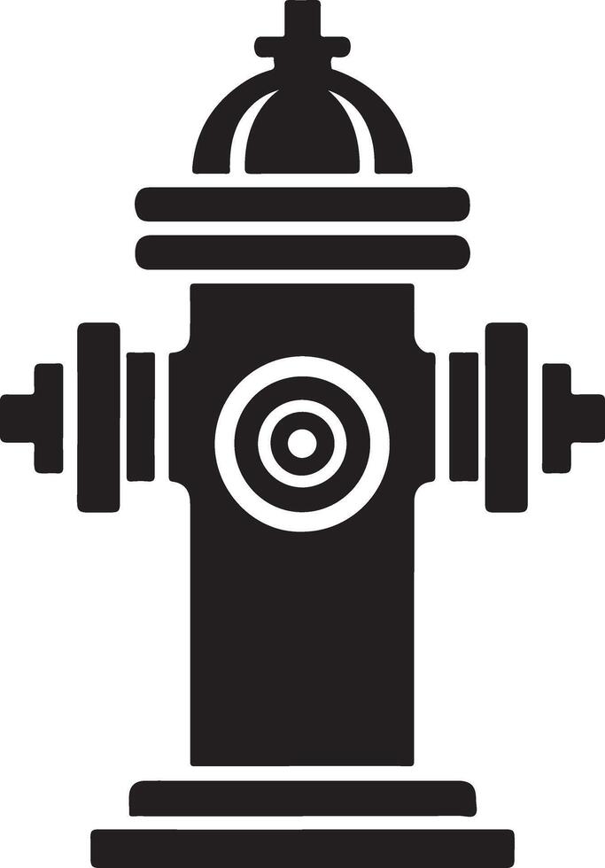 Fire Hydrant Silhouette Stock Illustrations vector