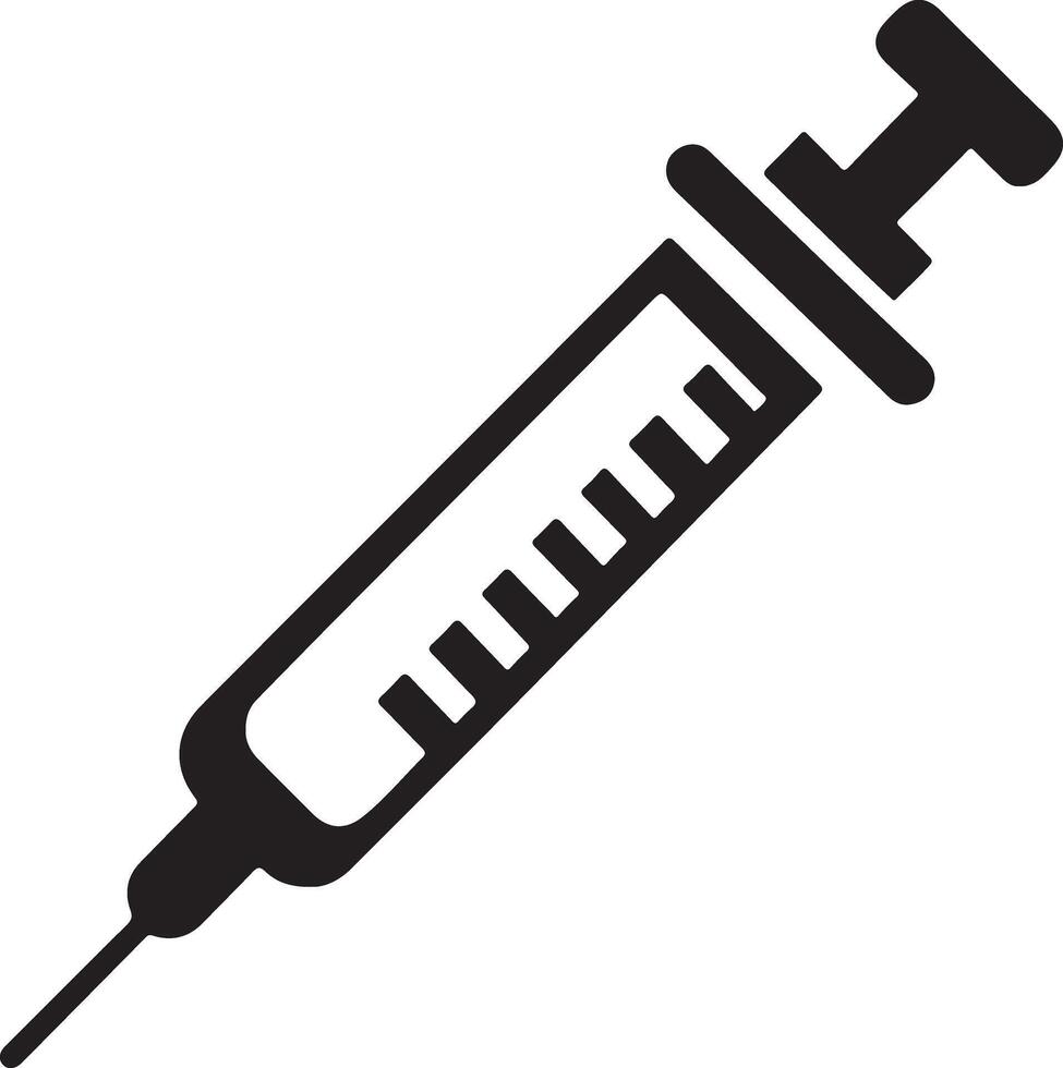 Injection silhouette style icon design vector