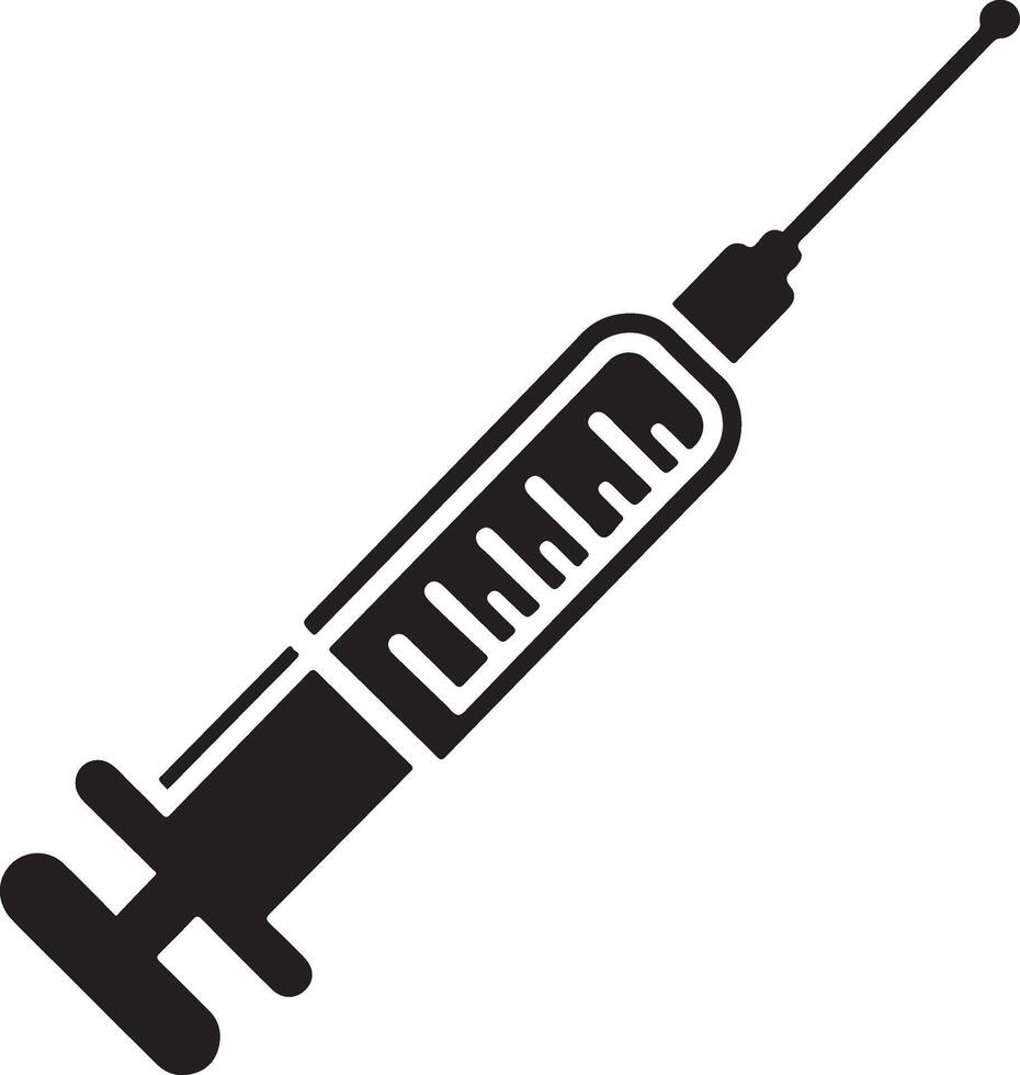 Injection silhouette style icon design Royalty image vector