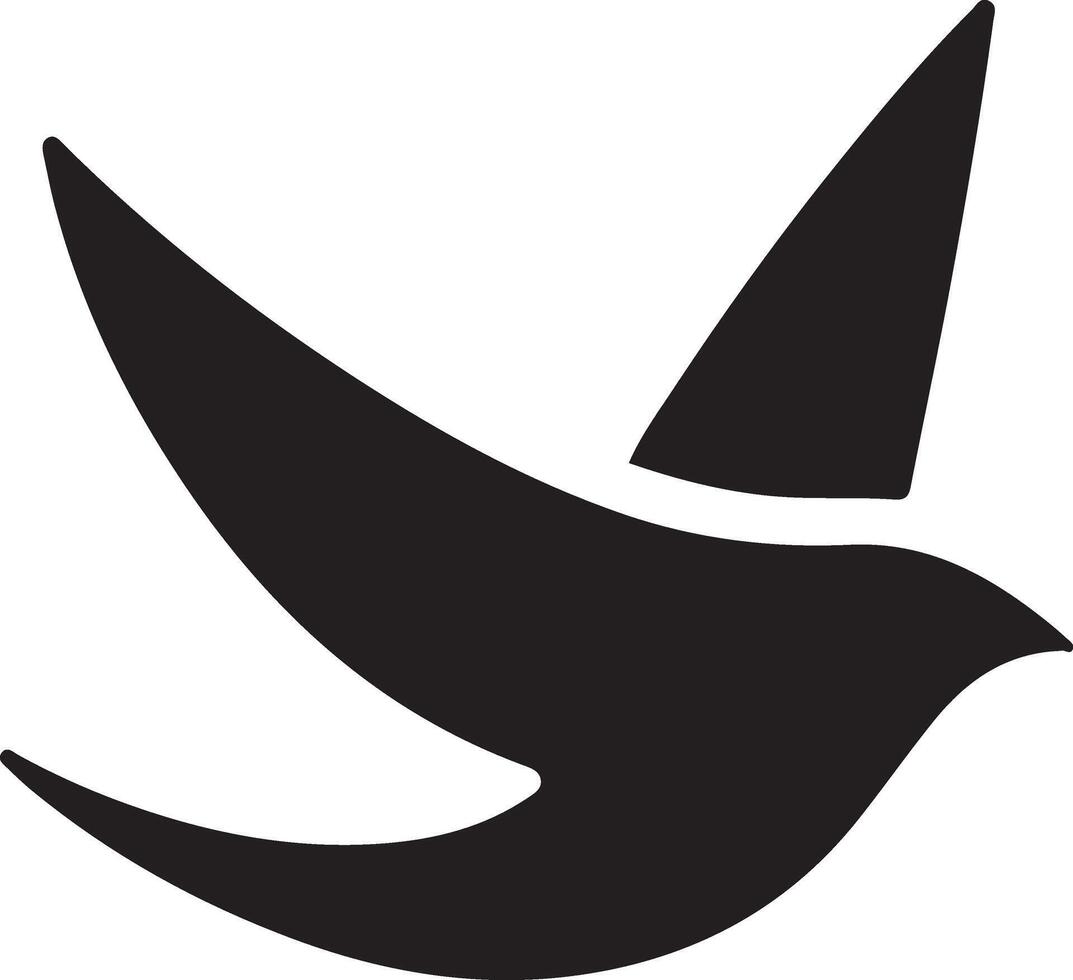 a black bird flying in the air vector