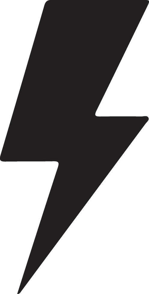 a black and white lightning bolt icon vector