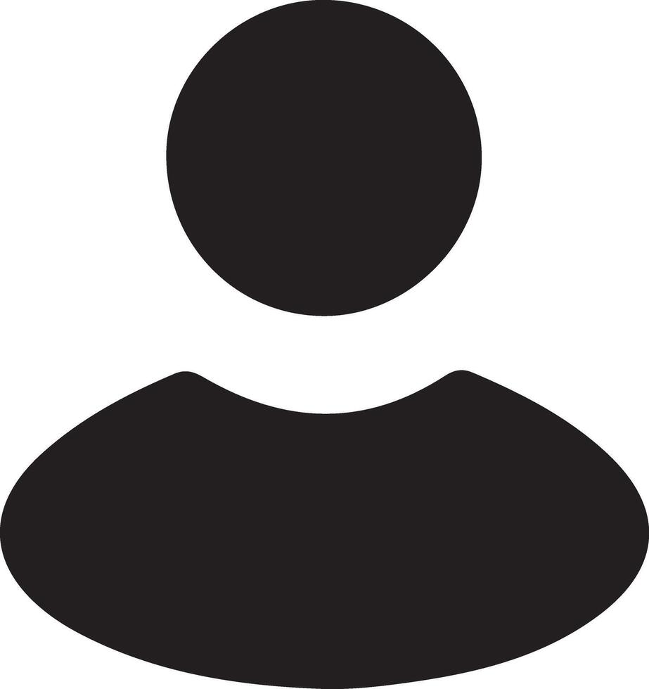 a black and white icon of a person's head vector