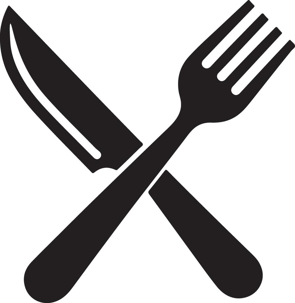 Spoon, Fork and Knife . Stock Image vector