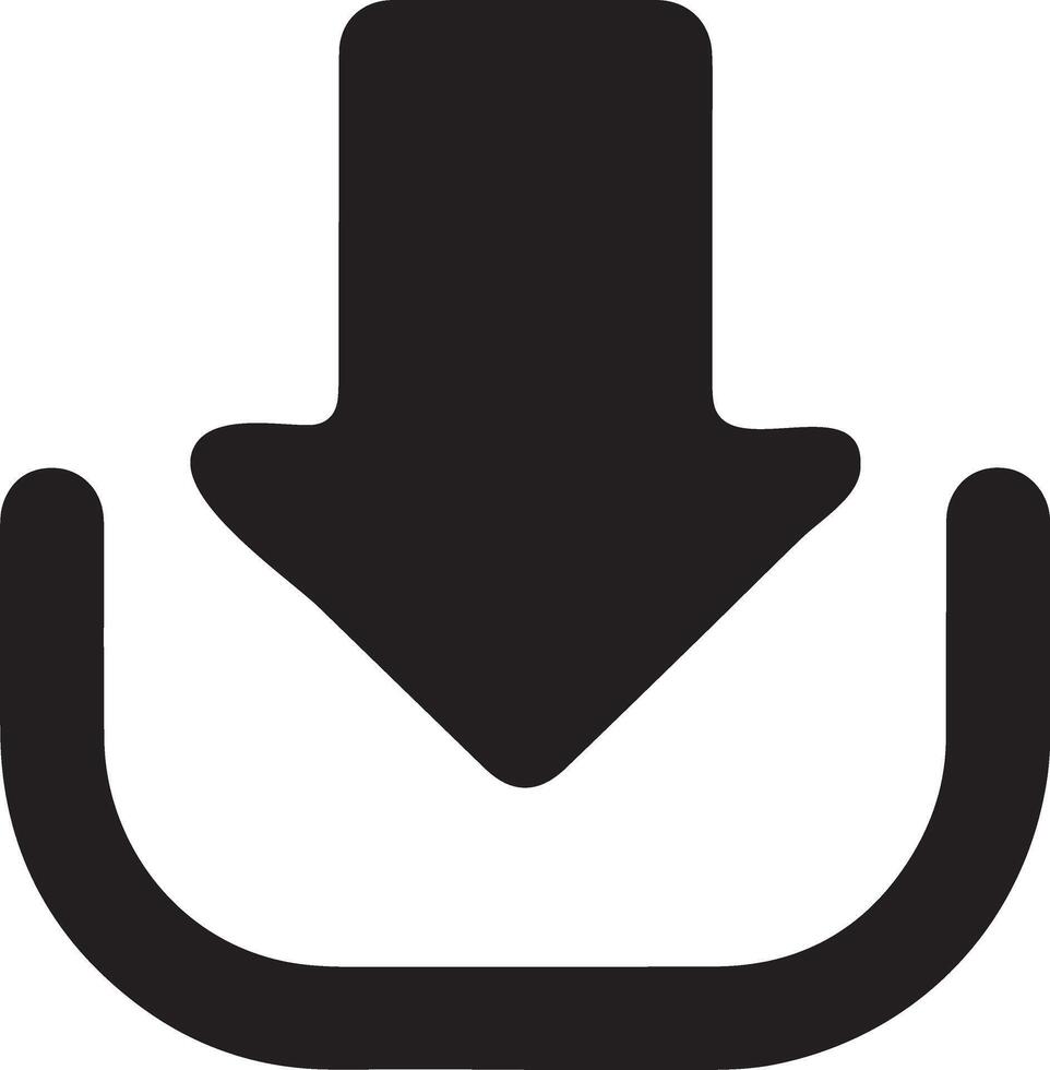 download icon silhouette vector