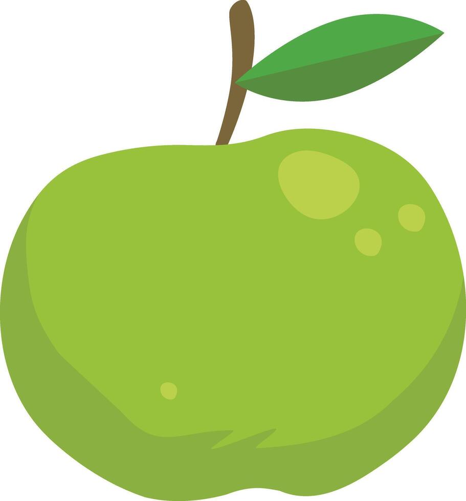 green apple clip art vector