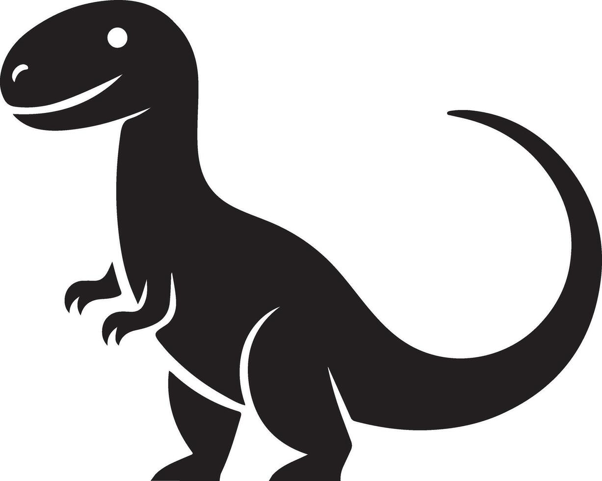a black and white illustration of a dinosaur vector