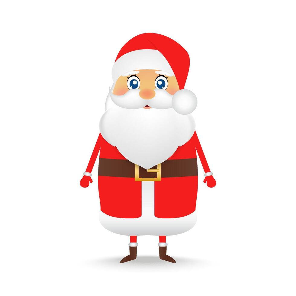 Santa Claus for Christmas on a white background vector