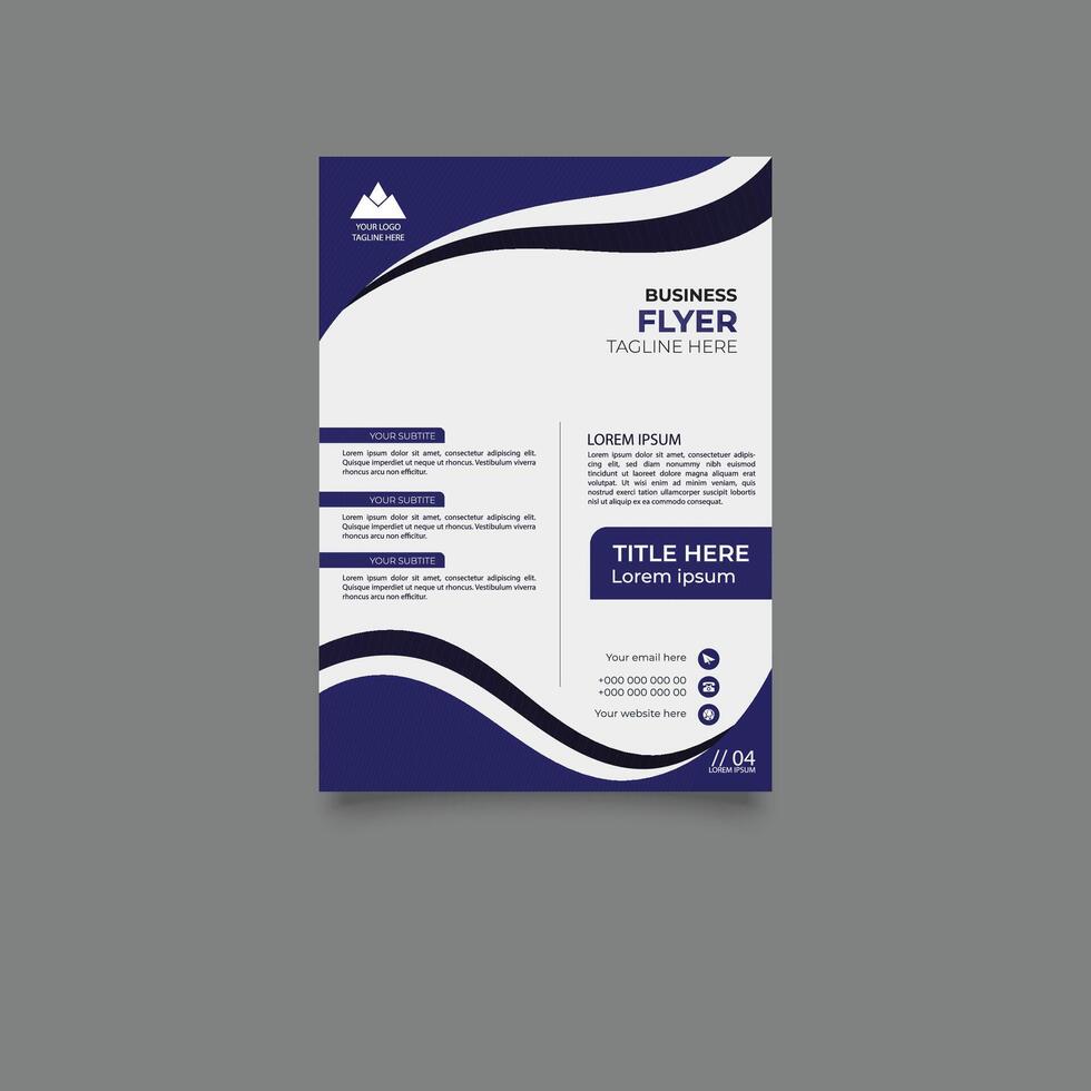 Flyer brochure design template business cover design vector