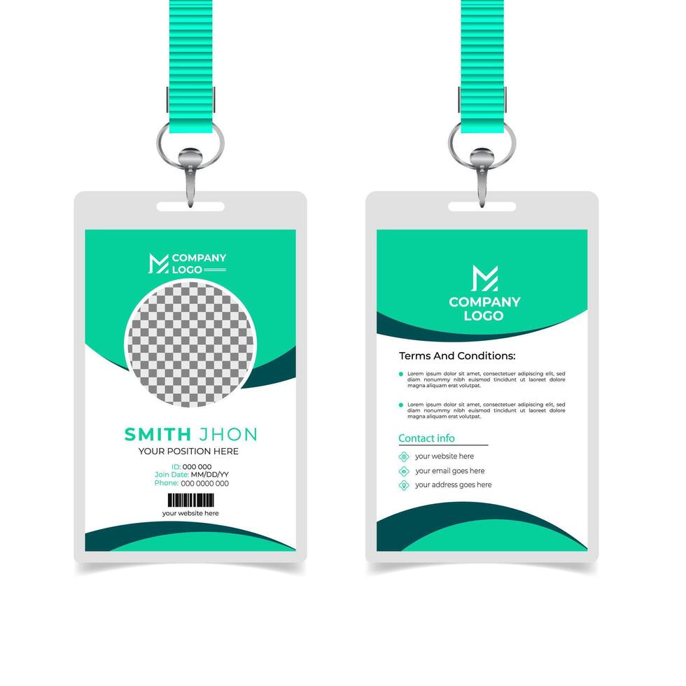 Modern print ready id card template for your business vector