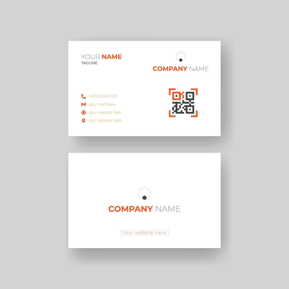 simple business card design template vector