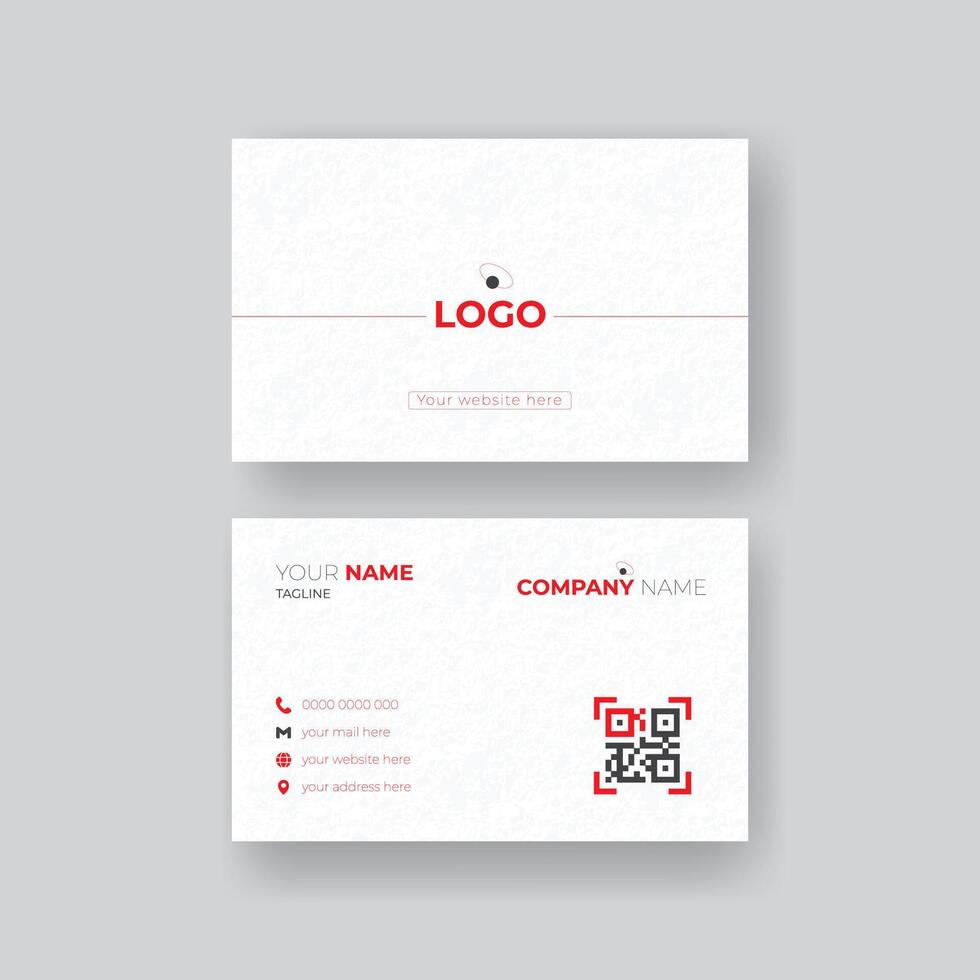 corporate business card design template vector