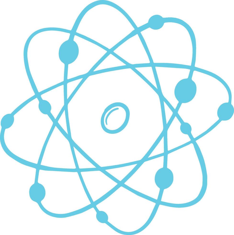 Atom Icon. Molecule Icon. Atom Molecule Logo vector
