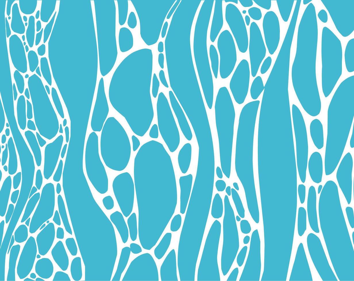 Abstract background of white sea wave foam on blue vector