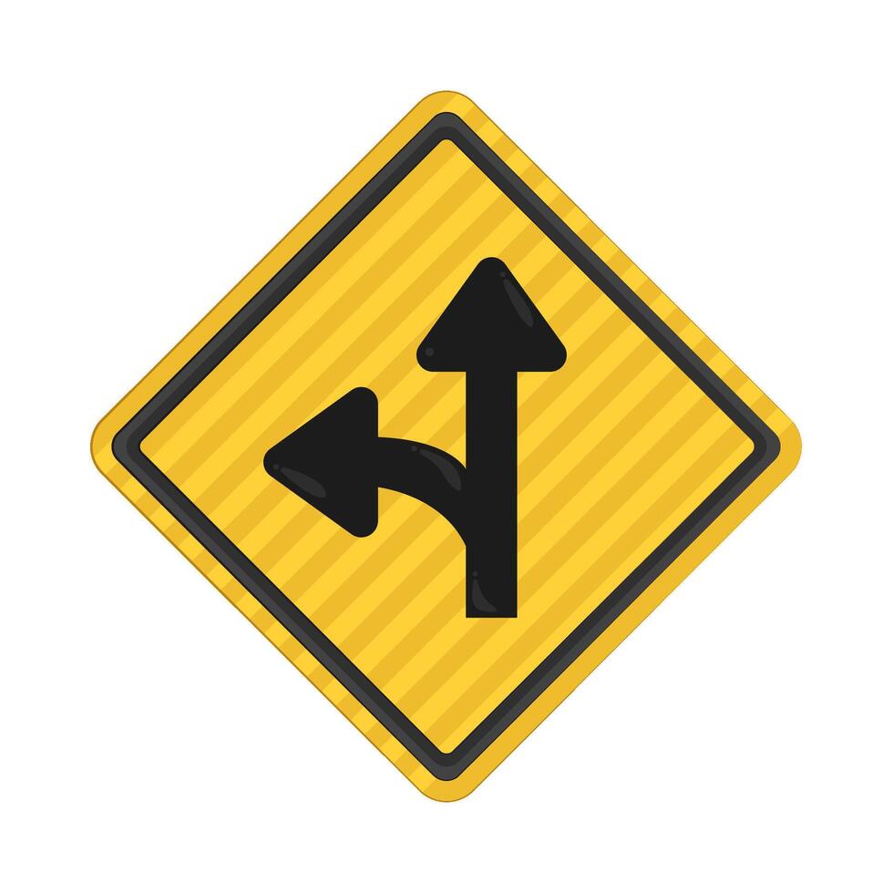 Illustration of road sign vector