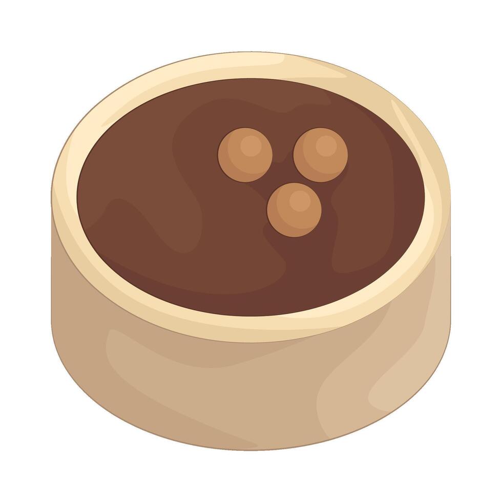 Illustration of chocolate cake vector