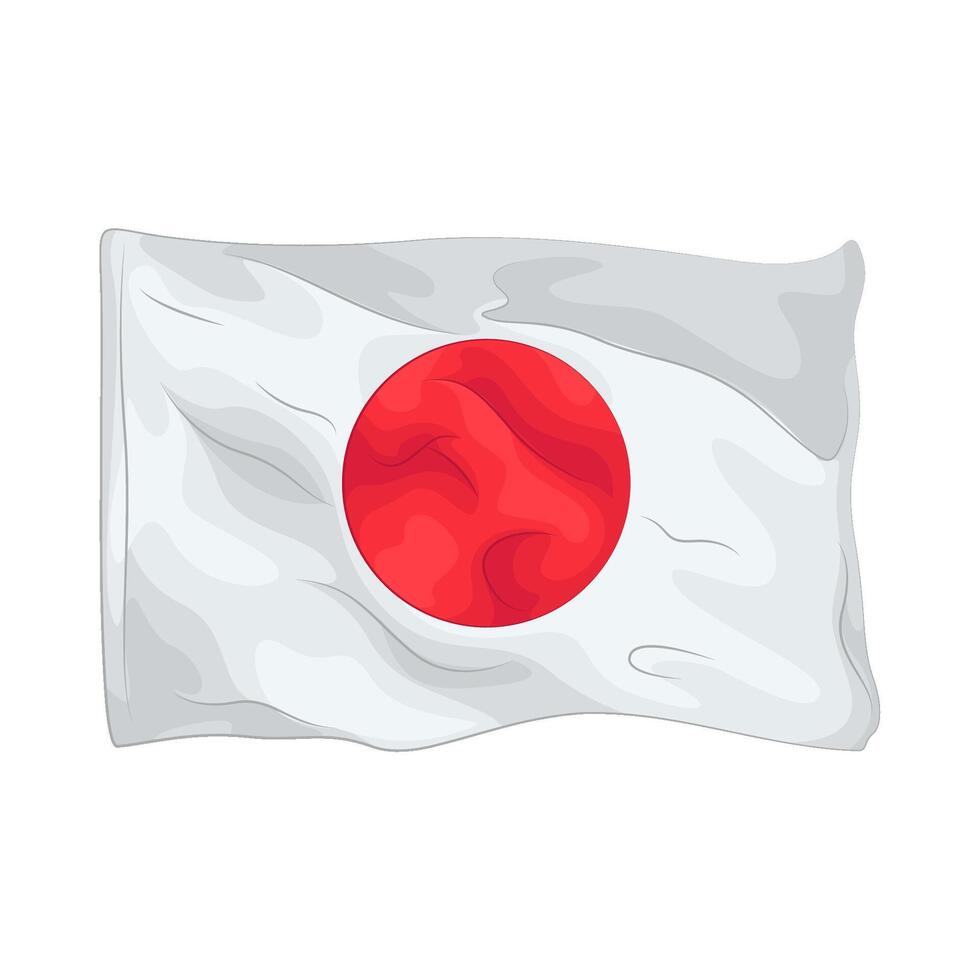 Illustration of Japan flag vector