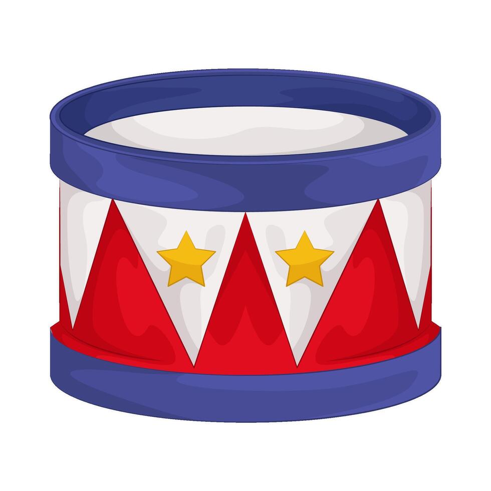 Illustration of circus drum vector