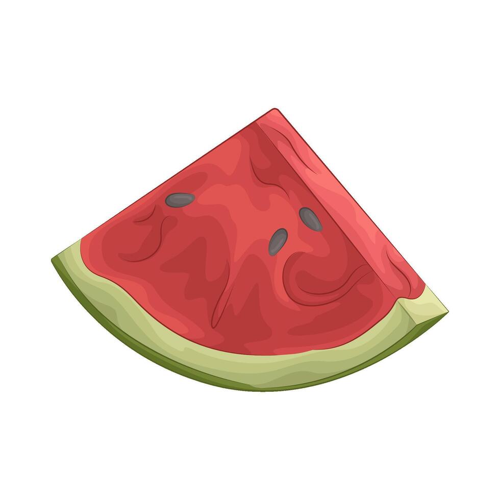 Illustration of watermelon slice vector
