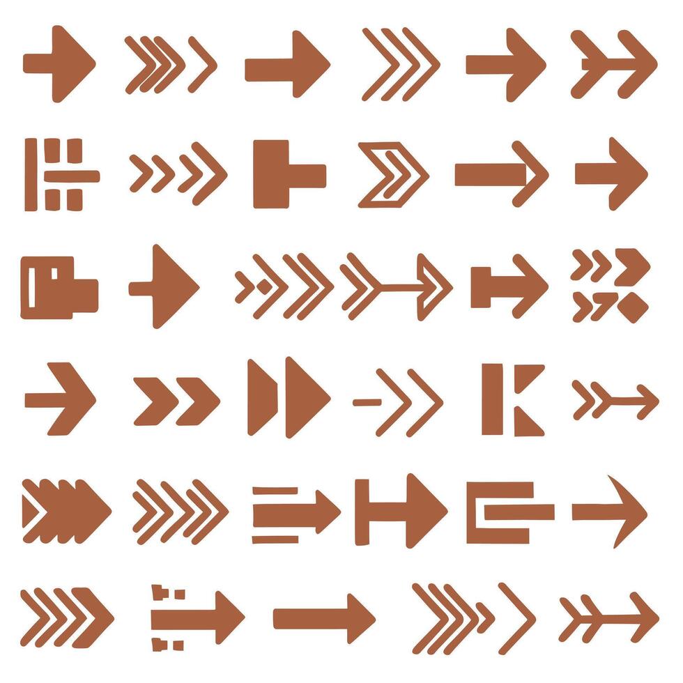 Arrow icons set vector