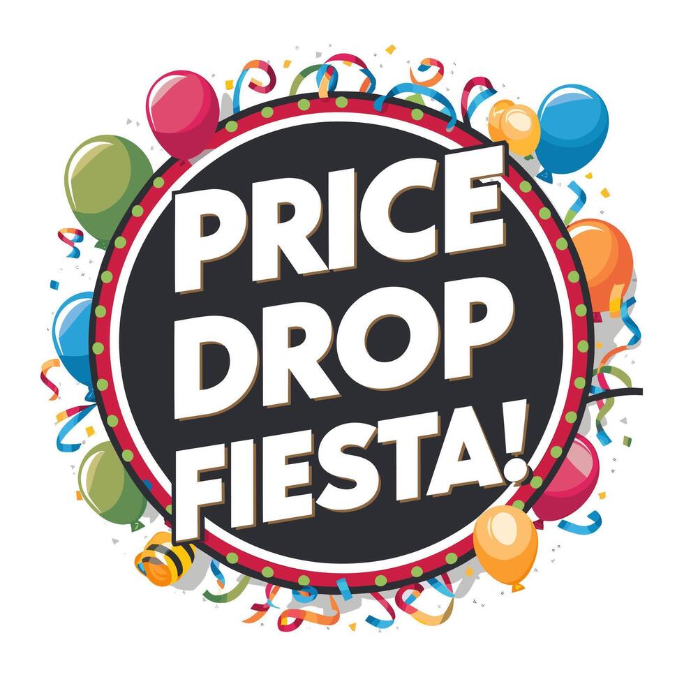 Price drop fiesta vector