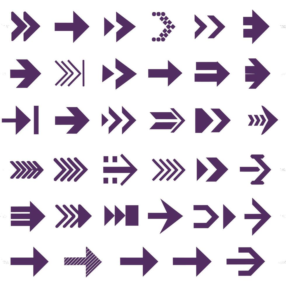 Arrow icons set vector