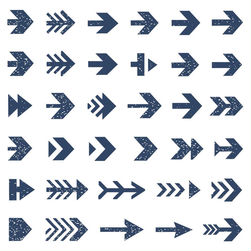 A collection of arrows in different shapes vector